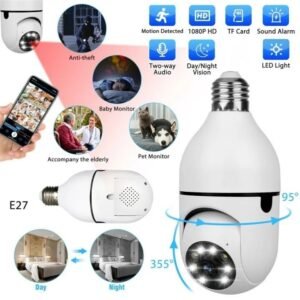 CCTV 1080P Full HD CCTV Camera CCTV Camera Wifi Smart Camera Wifi Camera Home Security Camera Smart Camera Wifi CCTV Wifi Camera Blub Socket Security Camera For Home - Image 5
