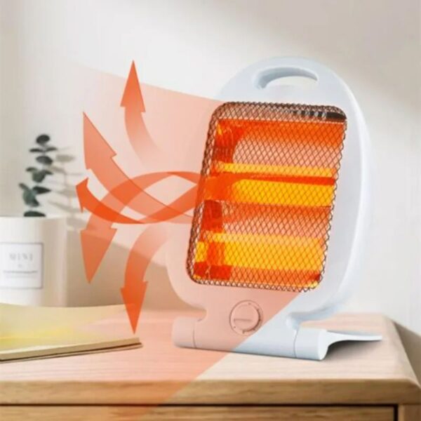 800W Space Heater Small Electric Ceramic Heater 2 Power Level - Image 5