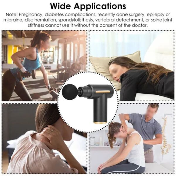 Professional Deep Tissue Massage Gun High Torque Muscle Relaxer Portable Ergonomic Design Ultra Compact Fashionable Perfect for Back Neck Day Gift Relieves Body Fatigue Improves Skin Smoothness - Image 2