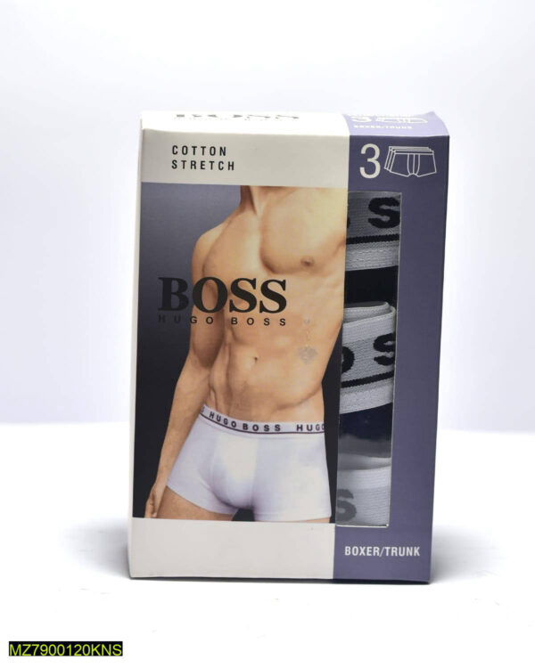 Men,s Cotton Boxers, Pack Of 3 - Image 2