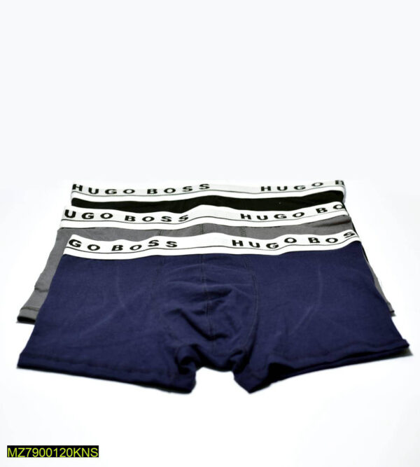 Men,s Cotton Boxers, Pack Of 3 - Image 3