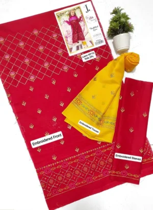 Charming Girl's Embroidered Lawn Shirt & Trouser Set - 2 Pcs - Image 2