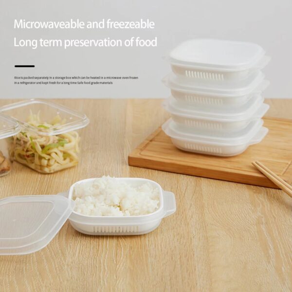 Microwave Heating Rice Packing Box Rice Fresh keeping Box Frozen - Image 3