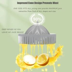 Rechargable Citrus Juicer Machines Fruit Electric Orange Juicer Squeezer USB Rechargeable Easy Press Lemon Lime Orange Grapefruit Juice Squeezer Easy to Clean fruit juicer - Image 4